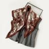 Silk Scarf, Long Strip, High-End Simulation, Silk Herringbone Pattern, Triangular Scarf, Belt, Silk Scarf, Versatile Scarf, Stacked Through Curtain