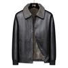 Кожаные куртки для мужчин среднего и пожилого возраста, зимние повседневные утепленные кожаные куртки для мужчин, повседневные кожаные куртки для мужчин