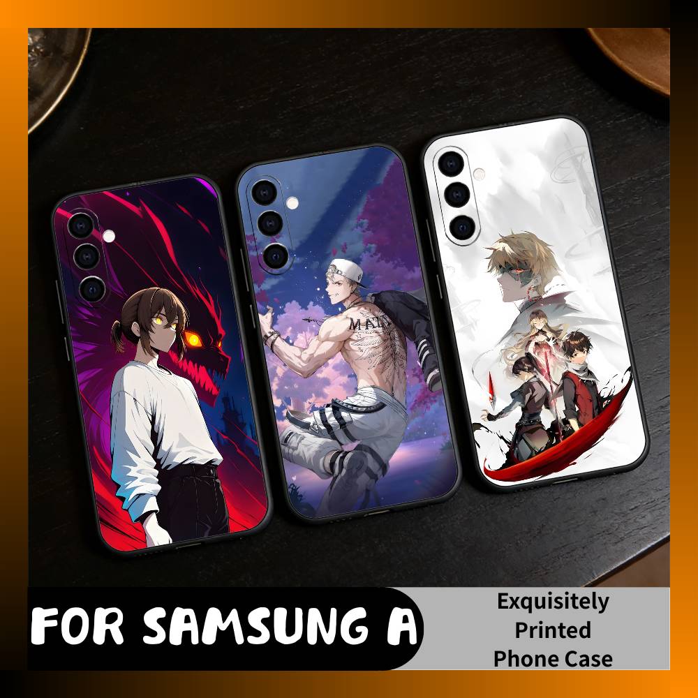 Чехол для телефона Twenty-Fifth Anime TOG для Samsung Galaxy A73, A72, A71, A70, A52, A51 Другие Мягкий Черный Чехол