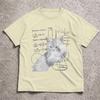 Unisexs Casual Math Cats Graphic TShirt Summer Short Sleeve Round Neck Top Cat Meme Design Fun Print Tee Y2k TShirt
