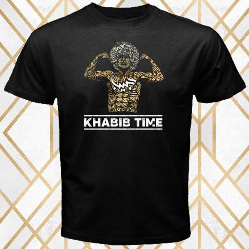 Черная футболка унисекс с логотипом Khabib Time Famous Fighter Champion