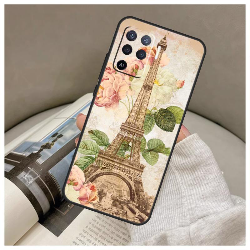 Чехол Paris Eiffel Tower для OPPO A96 A76 A16 A54 A74 A94 A98 A78 A5 A9 A15 A17 A77 A52 A72 A53S A57S A79