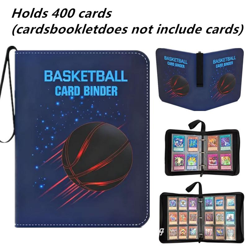 400pcs/900pcs NBA Superstar Card Album Book Folder 4/9 Card Slots Collections Zipper Double Pocket Zipper Card Binder Holder