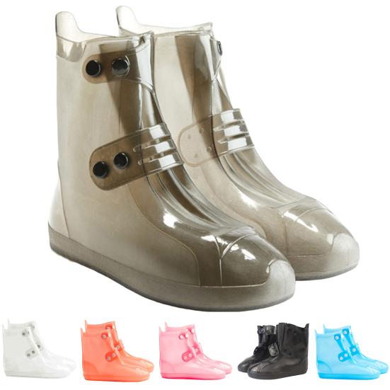 1 Pair Multi Use Boot Covers Matte Finish Convenient Foldable Waterproof Rain Shoe