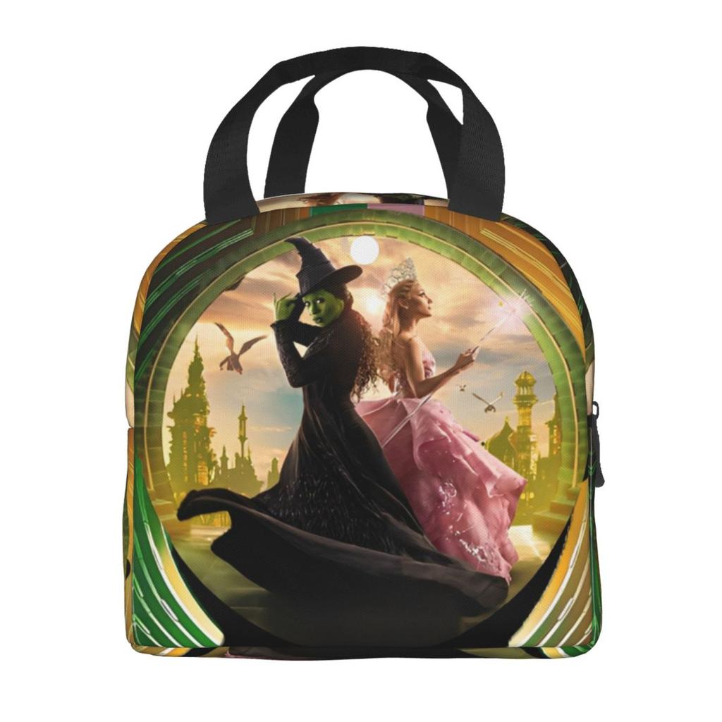 Aesthetic Wicked For Good Insulated Lunch Bag Food Container Portable Cooler Thermal Lunch Boxes For Picnic