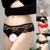 Women G-string See-through Lace Solid Colors Wear-resistant Lady Panties for Daily Wear