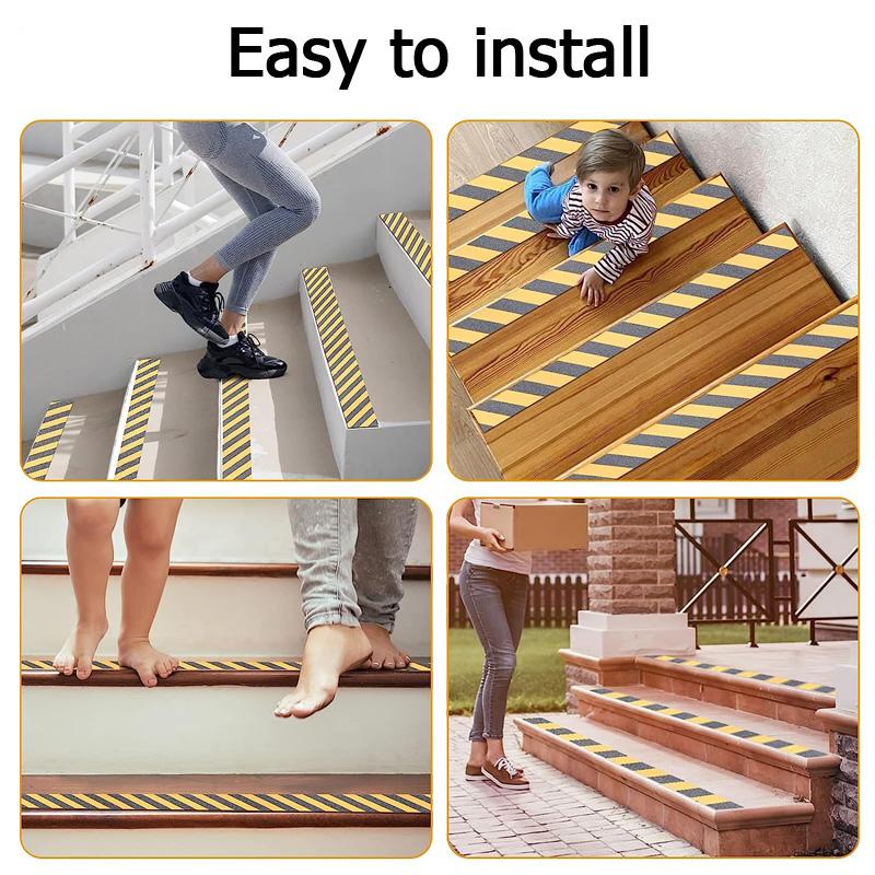 5M желто-черная нескользящая лента Safe Walk Outdoor абразивный клей для лестниц Safety Tread Step Indoor Caution Предупреждающая лента