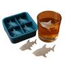 2Pcs Shark Silicone Ice Mold Novelty Cocktail Ice Cube Tray for Whiskey Juice Easy-Release BPA Free Ice Maker Bars Party Supplies