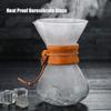 Pour Over Coffee Maker 27oz Paperless Glass Carafe with Stainless Steel Filter Reusable Glass