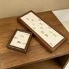Walnut Wood Jewelry Organizer Tray Vintage Ring Holder Showcase  Jewelry Store Display