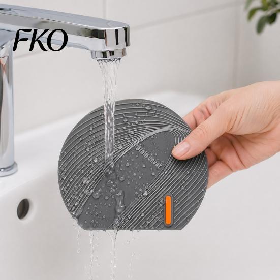 Odor Blocking Drain Cover Silicone Floor with Handle, Universal Shower Tub Stopper, Handle Sewer Anti-Odor Deodorizing Mat for Bathroom Kitchen