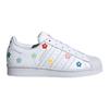 Hello Kitty x adidas Superstar J Разноцветные Цветочные Детские Кроссовки Белый Облачно-Белый Основной Черный ID7279