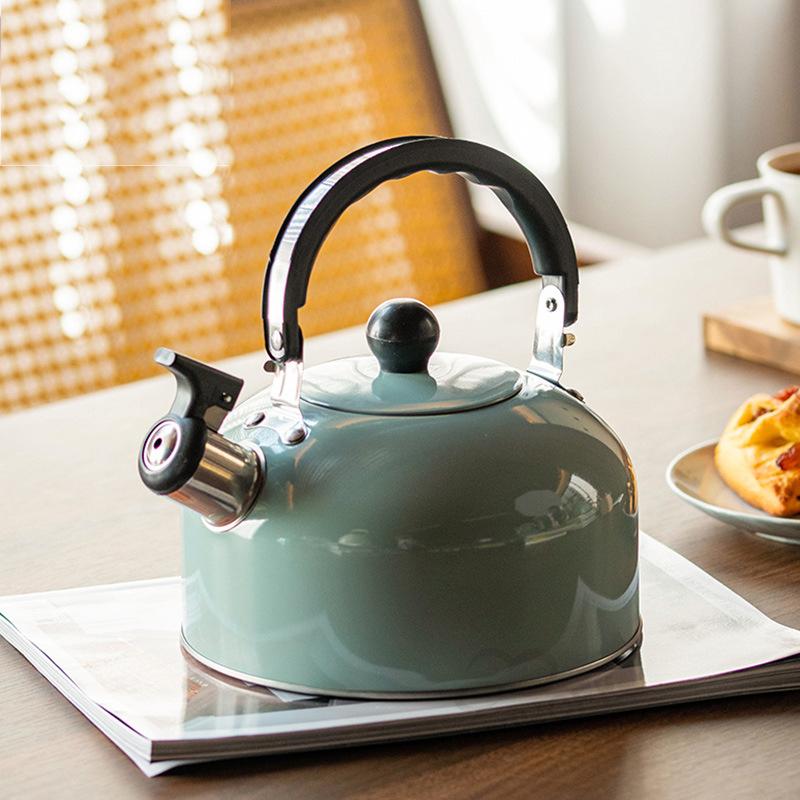 Чайник из нержавеющей стали 3 л со свистком, заварочный чайник со свистком, походная бутылка