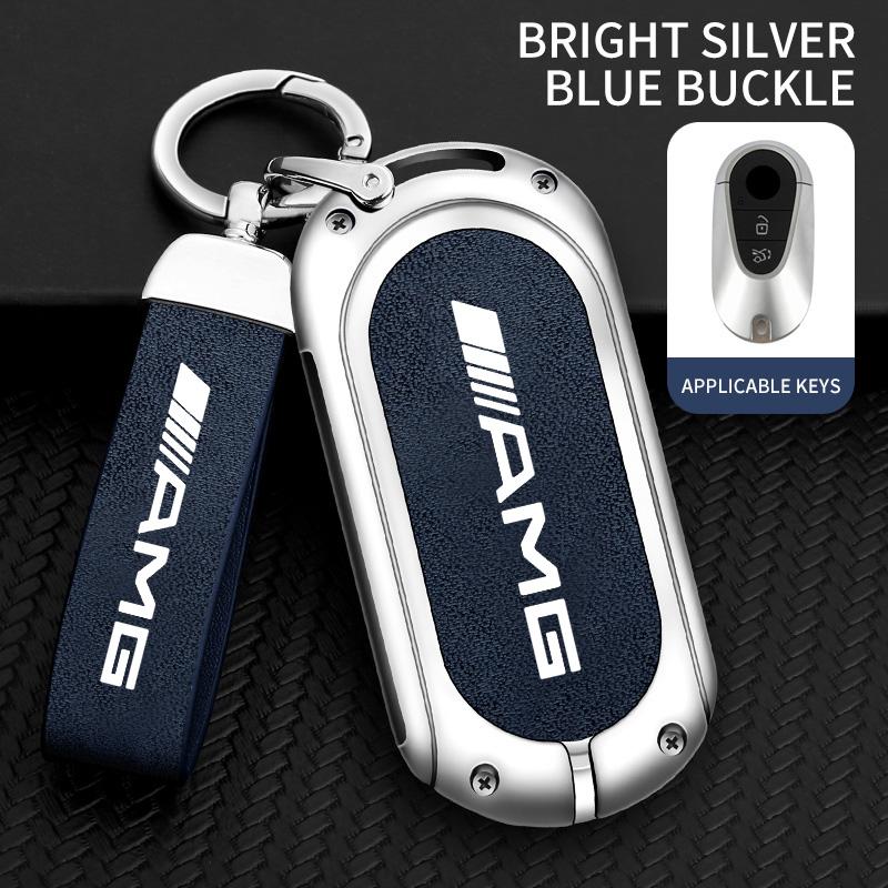 CEV5 Zinc Alloy Leather Car Remote Key Case Cover Bag Accessory For Mercedes Benz W212 W213 W205 W177 W247 W176 CLS CLA CLK CLG GLS