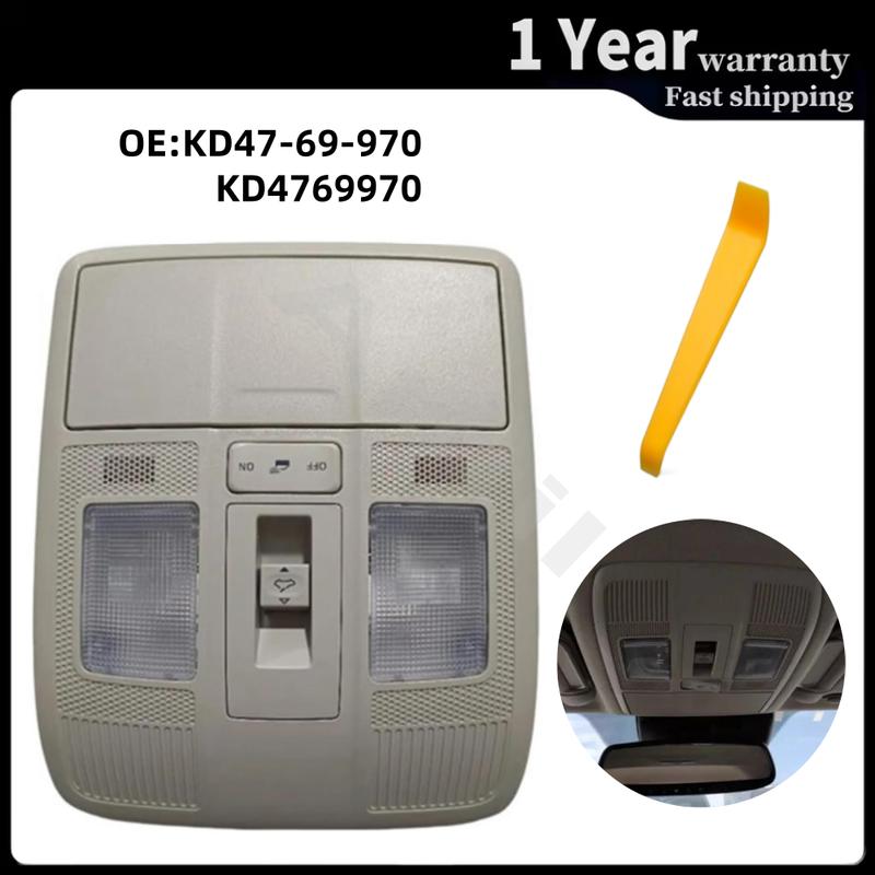 KD47-69-970 for Mazda 3 6 CX-3 CX-4 CX-5 CX-9 2012- Roof Lamp PartsGray Overhead Reading Light with Sunroof Switch Assembly