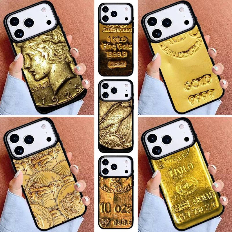 Switzerland Fine Gold Phone Case for iPhone 17ProMax 12 13 14 15 16e 17 Pro Max Plus Air Cover