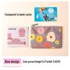 Compact Floral Canvas Wallet - Zipper Coin Purse & Card Holder