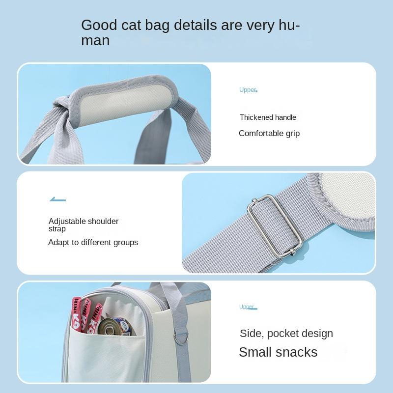 Портативная сумка для прогулок с домашними животными, летняя дышащая сумка для переноски для кошек и собак, дорожная сумка на одно плечо для щенка и котенка, сумка для переноски домашних животных