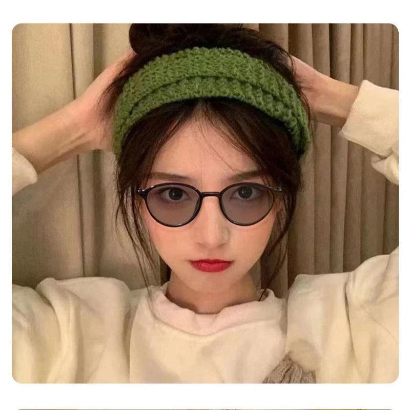 High Quality Round Women Photochromic Nearsighted Eyewear Retro Small Oval Frame Myopia Glasses Blue Light Blocking Eye Protection Eyewear