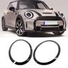 2Pcs Jet Black Headlight Trim Ring for MINI F55 F56 F57 13-17 51712355791 51712355798 Left & Right Decoration Ring Set