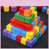 Colourful Dimensional Three Square Building Blocks Early Educational Toys Kids