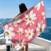 Pink BloomsBeach Towel Ultra-fine Fiber Quick Drying Absorbent Beach Swimming Vacationvacation Essentials Gifts