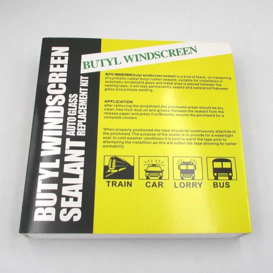 Герметик для фар, змеиная резинка, мягкая полоска для фар, водостойкий клей, нетоксичный и безвкусный бутилкаучуковый клей 9 мм * 4 м