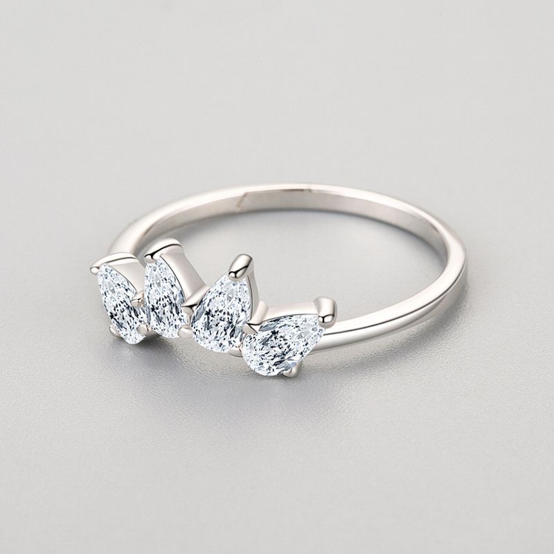 Tancise Classic стерлингового серебра 925 пробы кольцо с цирконом женские ювелирные изделия свадебное обещание вечерние подарок