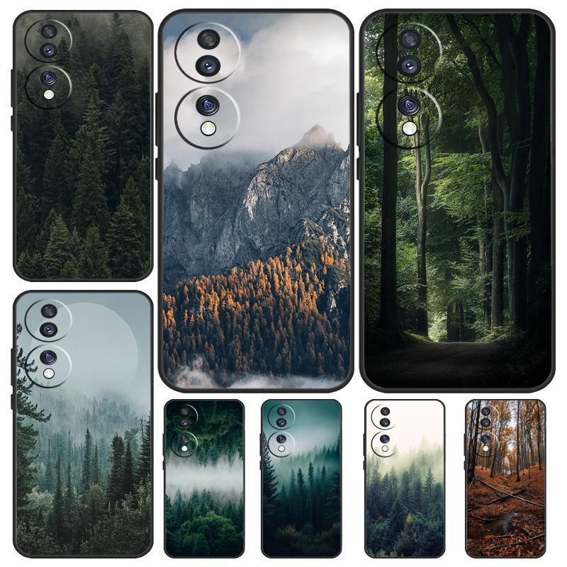 Красивый горный лес природа для Honor 90 70 50 Lite Magic 5 Pro 8X 9X чехол для телефона Honor X8a X9a X7a X6a X9 X7 X8 X9b