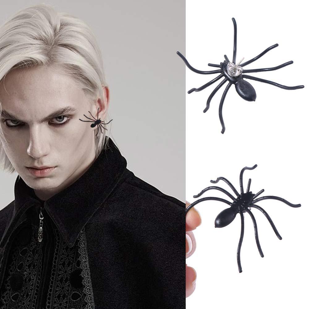 Металлические серьги-пауки Хип-хоп серьги-гвоздики с пауками Модные серьги-гвоздики Ювелирные изделия
