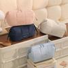 Puffy Padded Women Cosmetic Bag Wide-open Toiletry Storage Bag Trendy Makeup Organizer Women