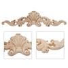 Деревянные резные аппликации, накладки, неокрашенная мебель, длинные деревянные цветочные наклейки, угловые деревянные аппликации, накладки, деревянные фигурки