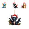 Playful Dragon Acrylic Christmas Hanging Decoration For Festive Car Interior Adornments
