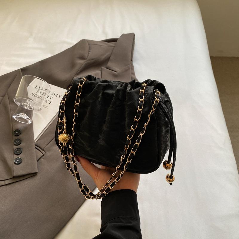 Простая повседневная сумка-ведро большой вместимости, летняя новая модная ретро-сумка, женская сумка через плечо