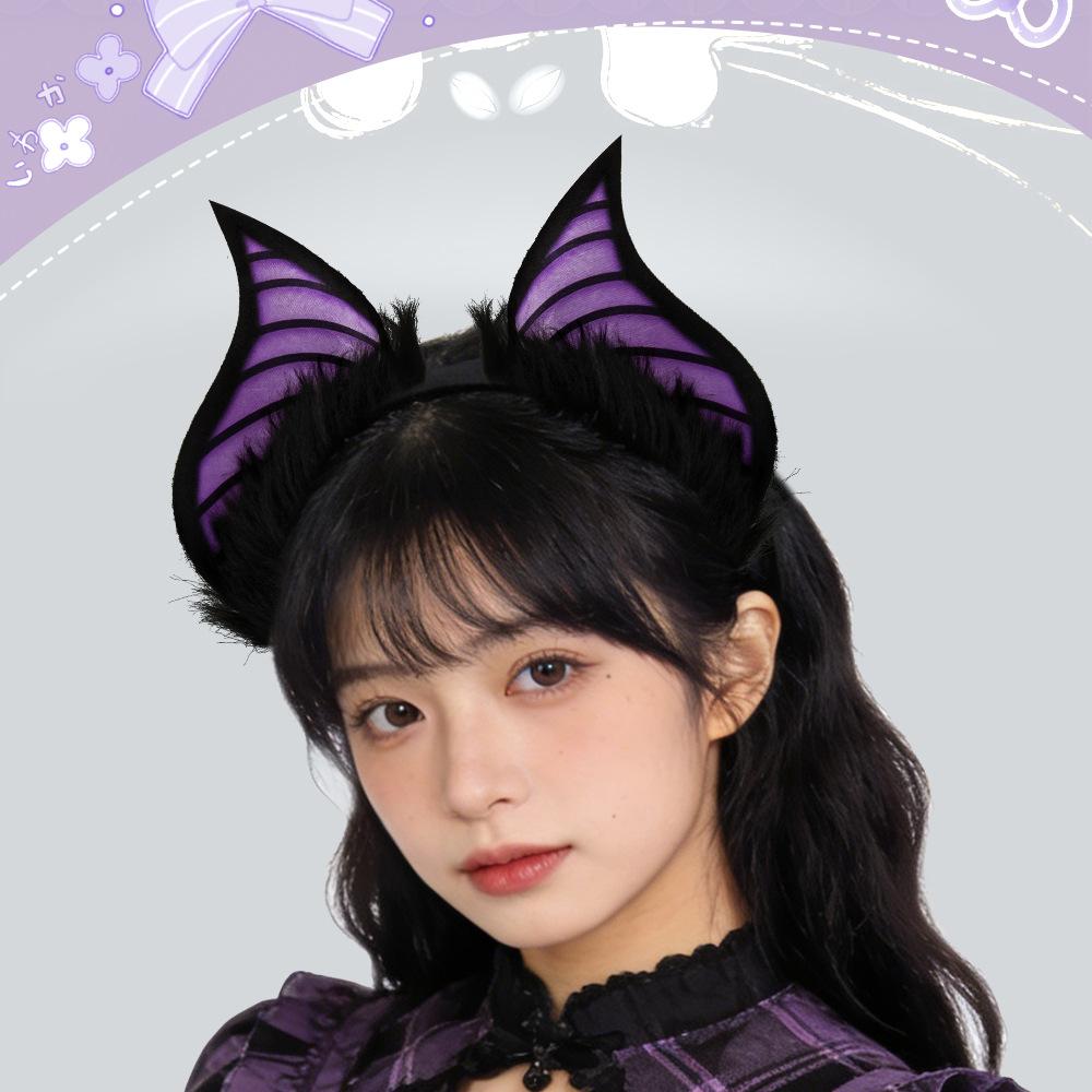Artificial Bat Beast Ear Headband Halloween Cos Party Dress Up Hair Accessory Props