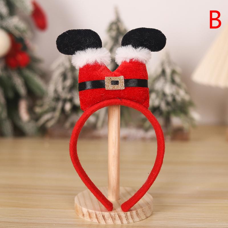 Рождественская повязка на голову для детей и взрослых, оленьи рога, ножка Санта-Клауса, рождественская елка, аксессуары для волос, детский реквизит 2025 года, рождественские украшения