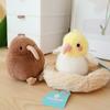 11cm Lovely Mini Bird Plush Toys Cute Simulated Kiwi Parrot Tit Bird Doll Cute Lifelike Bird Sparrow Bag Pendant Xmas Gifts Girl