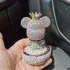 Creative Cartoon Bear Diamond-Studded Car Perfume Ornament - Solid Perfume Gift Decor