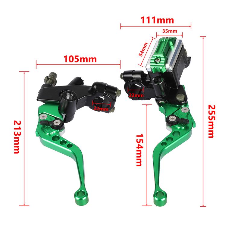 7/8" 22mm Motorcycle Universal CNC Hydraulic Brake Lever Clutch Master Cylinder Motocross Brake Pump Handle for Honda Yamaha