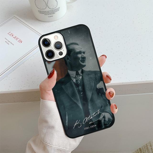Чехол для телефона Мустафы Кемаля Ататюрка Для iPhone 17 Air 13 12 14 15 16 Чехол Для Apple 14 15 16 Pro Max Plus Coque