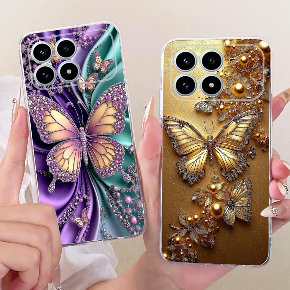 For Xiaomi Poco F8 Pro Ultra Case Stylish Butterfly Painted Cover Soft Silicone Case For Xiaomi Poco F8 Ultra PocoF8 Pro 5G Bags