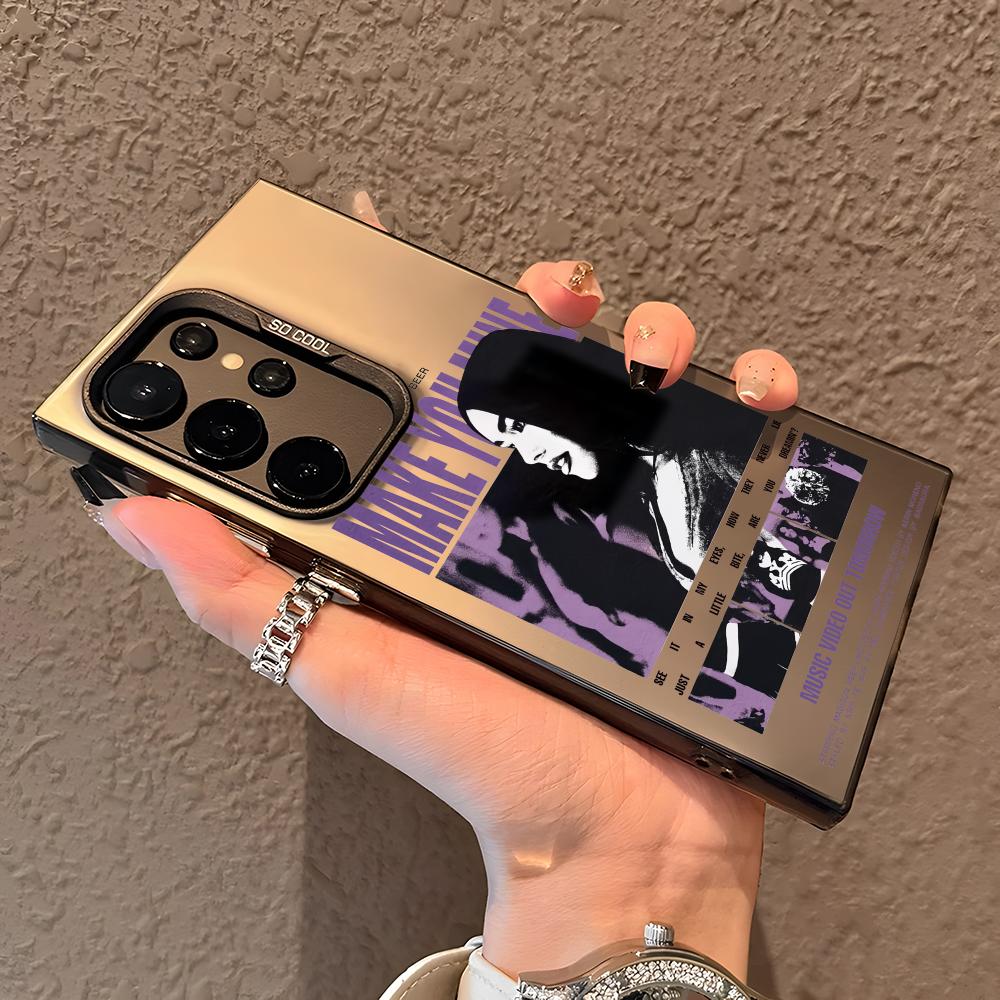 Чехол для телефона M-Madison BeerS Singer для Samsung Galaxy S25 Edge S24 S23 S22 S21 S20 Ultra Funda Силиконовый Серебристый Чехол