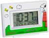 SNOOPY Alarm Clock Radio Clock Character Digital Temperature Humidity Day of the Week Calendar Display White Snoopy R187 8RZ187-M03