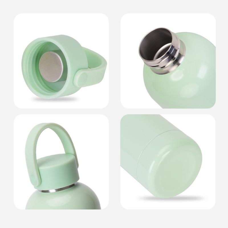 350ml Double Wall Stainless Steel Vacuum Insulated Travel Mug With Handle Leakproof Portable Water Bottle Outdoor Office