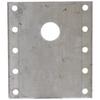 Plate for screwing the wheel chock mount