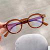 Новые ретро-арт Harajuku Wind Eyeframe женские и мужские модные очки TR90 с защитой от синего света и защитой от излучения в овальной оправе