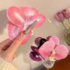 Милая заколка для волос с цветком фаленопсиса 2024 года, модная заколка для волос с цветочным жемчугом, женский головной убор, уникальные заколки для волос для женщин