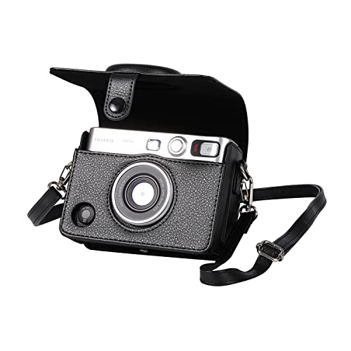 Чехол для пленки Instax Mini Evo, Защитная крышка для Instax Mini, Полная защита, Защита от царапин, В комплекте плечевой ремень, Искусственная кожа, Портативный, Легкий