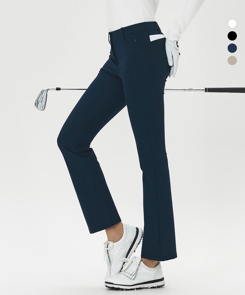 DUVIK Women'S Stretch Back Contrast Semi-Bootcut Pants Dc3Wpt002