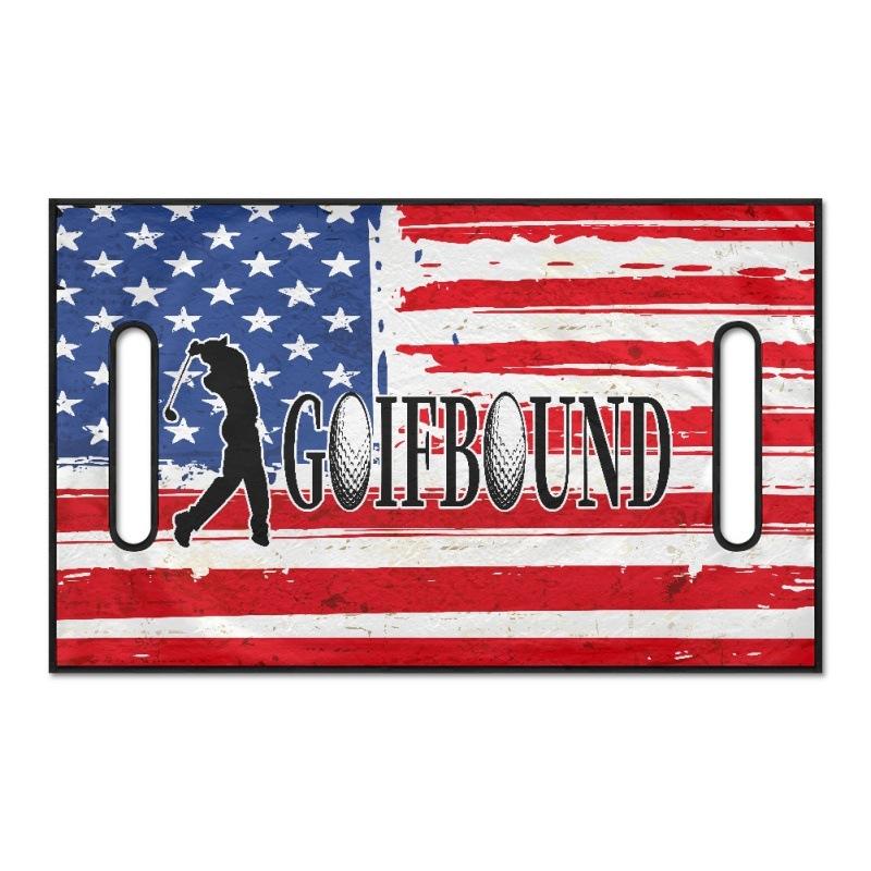 Golf Cart Cushion Dust Cover American Flag Seat Cover Sightseeing Car Seat Cover